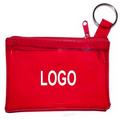 Zippered Coin Pouch W/Key Ring